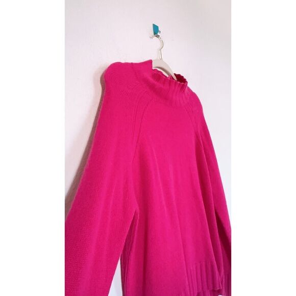 Skull cashmere sweater in hot pink Large - Picture 4 of 5